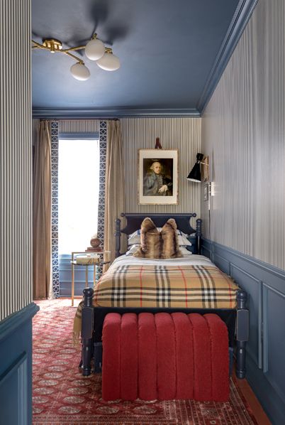 Styling Your Room With Wallpaper • Jewel Marlowe • Candy Stripe Wallpaper • Bethany Linz • Boys Room • Portrait