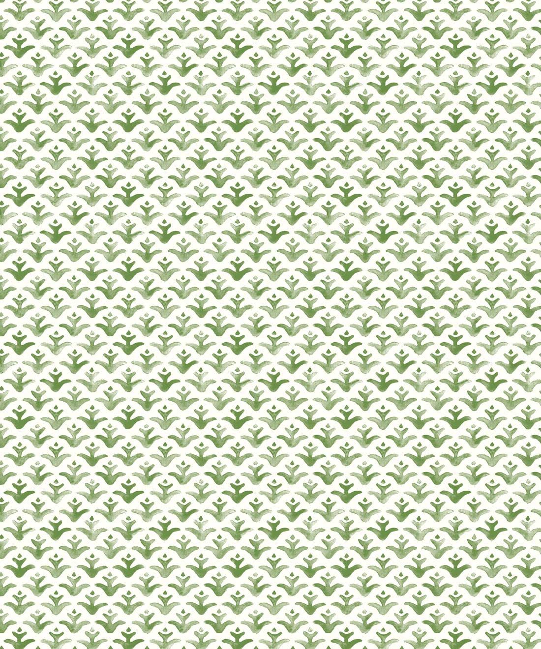 Astor Wallpaper • contemporary watercolor • Green Wallpaper • Moss • Swatch