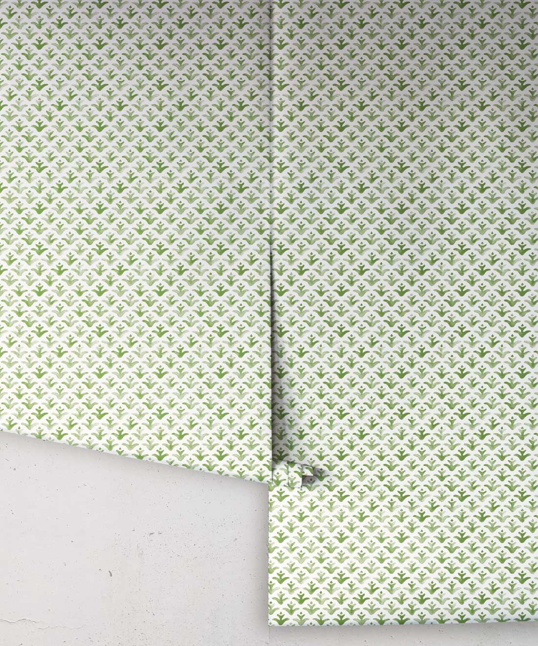 Astor Wallpaper • Green Wallpaper • Moss • Rolls