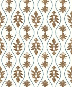 Great Jones Wallpaper • contemporary leaf • Dianne Bergeron • Chestnut • Swatch
