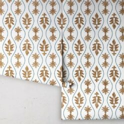 Great Jones Wallpaper • Dianne Bergeron • Chestnut • Rolls