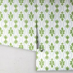 Great Jones Wallpaper • Dianne Bergeron • Moss • Rolls