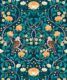 Turtle Doves Wallpaper • Bold Colorful Bird Wallpaper • Emerald • Swatch