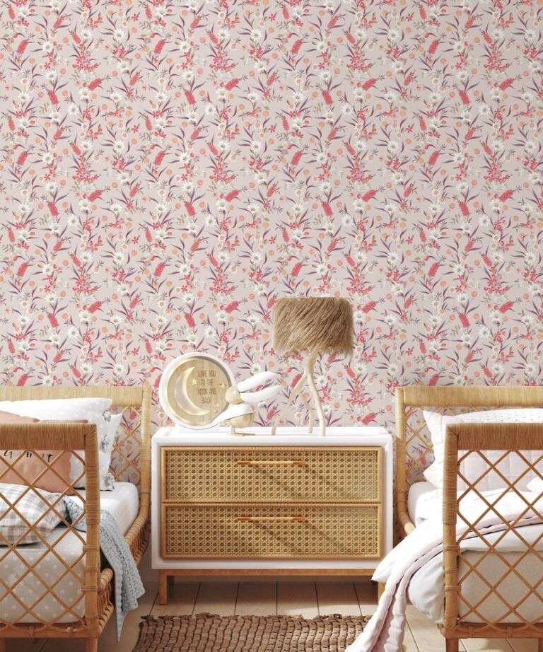 Bottlebrush Wallpaper • Classic Floral Design • Milton & King