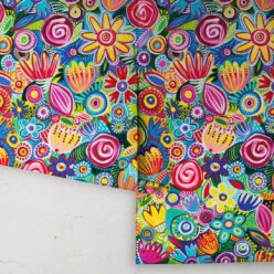 Colour Collaboration Wallpaper • Colorful Floral Wallpaper • Roll