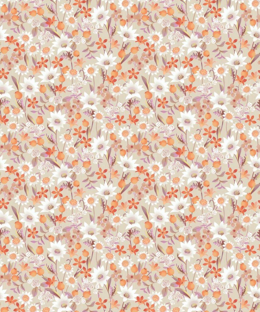 Flannel Flowers Wallpaper • Small Australian Flora • Milton & King