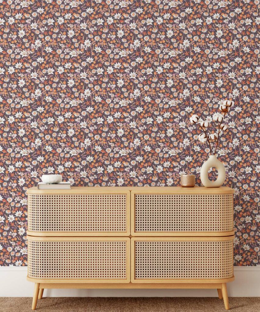 Flannel Flowers Wallpaper • Small Australian Flora • Milton & King