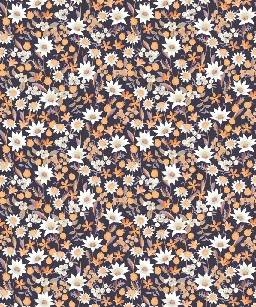 Flannel Flowers Wallpaper • Small Australian Flora • Milton & King