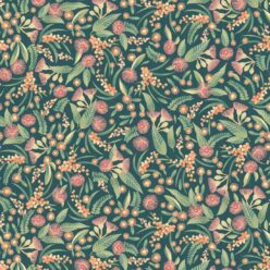 Gum Blossom Wallpaper • Green • Swatch
