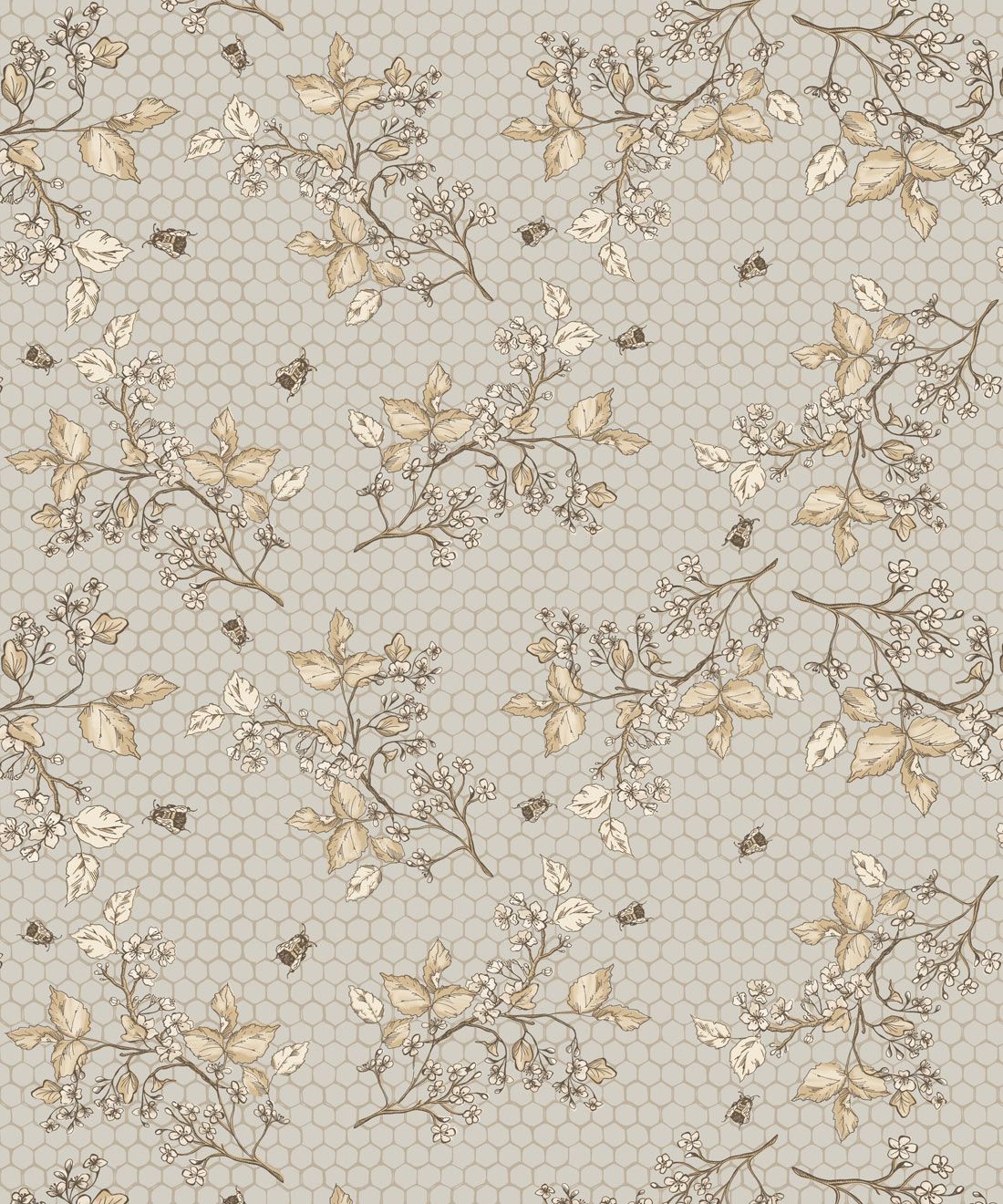 Bee Blossom Wallpaper • Grandmillenial Wallpaper • Milton & King