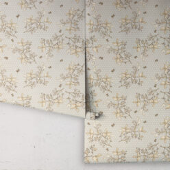 Bee Blossom Wallpaper • Hackney & Co. • Dusty • Roll