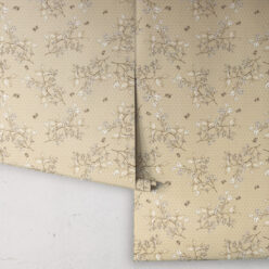 Bee Blossom Wallpaper • Hackney & Co. • Honey • Roll