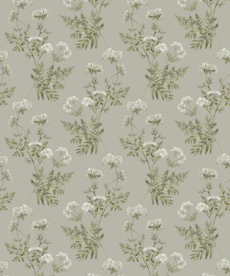 Cicely Wallpaper • Vintage Wildflower Wallpaper • Milton & King