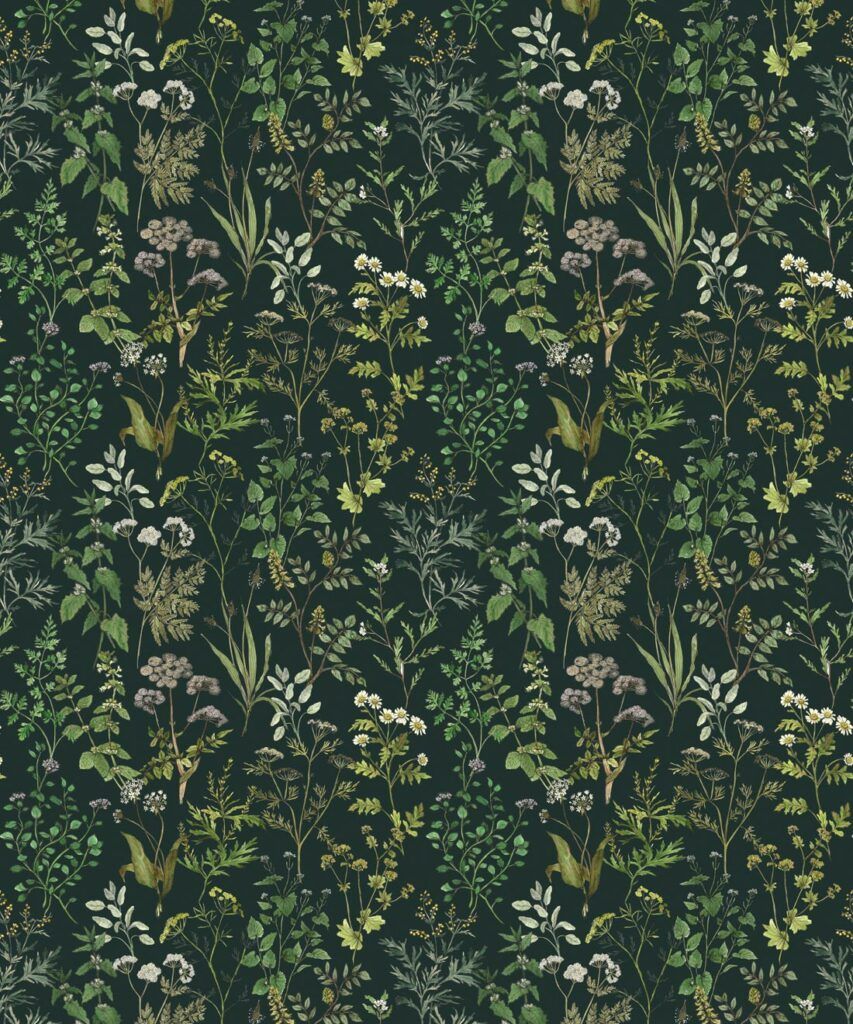 Garden Herbs Wallpaper • Botanical Wallpaper • Milton & King