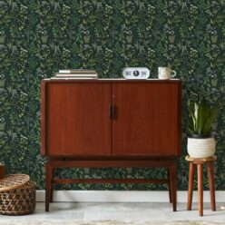 Herbarium Wallpaper • Hackney & Co. • French Green • Insitu
