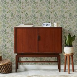 Herbarium Wallpaper • Hackney & Co. • Grey • Insitu