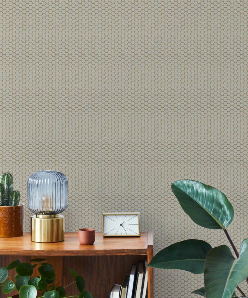 Honeycomb Geo • Geometric Bee Wallpaper • Milton & King