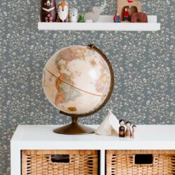 Majoram Wallpaper • Hackney & Co. • Chalk Blue • Insitu