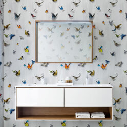Papilio Wallpaper • Butterfly Wallpaper With Butterflies • Beige • Insitu