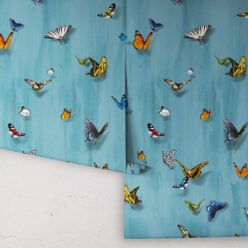 Papilio Wallpaper • Butterfly Wallpaper With Butterflies • Robin Blue • Roll