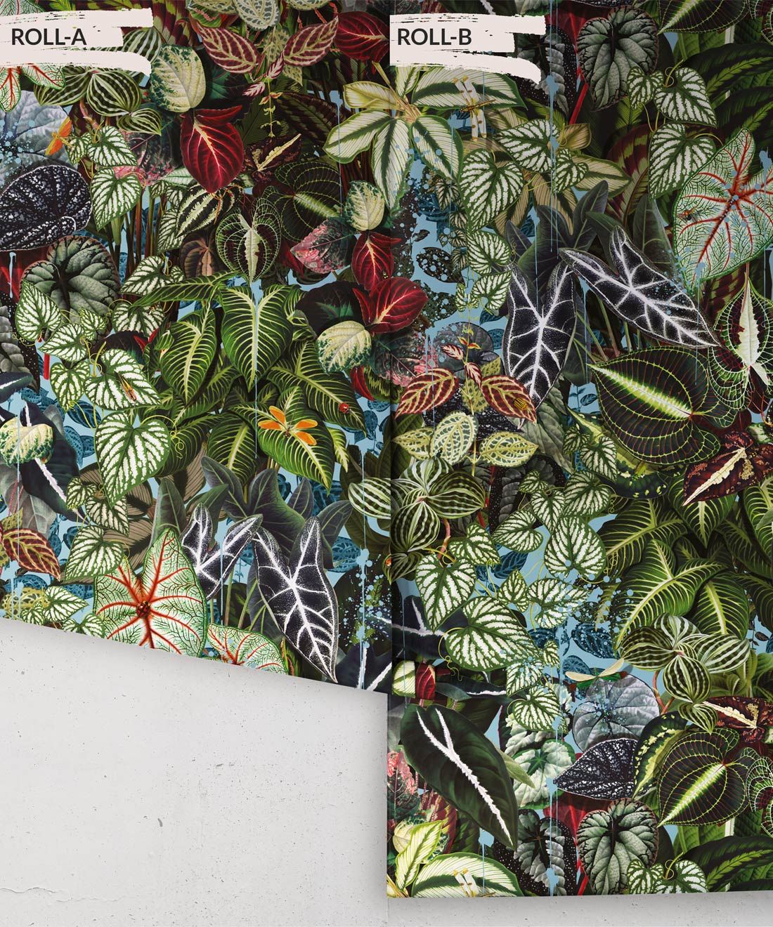 Verde Wallpaper • Green Leaf Wallpaper • Botanical Wallpaper • Sky • Roll