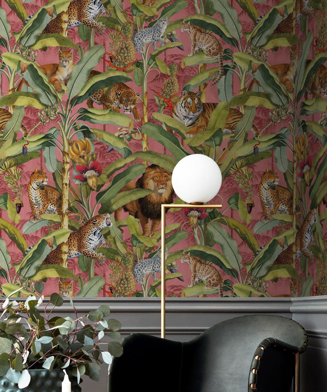 Felis Wallpaper • Animal Wallpaper with Lions, Tigers & Leopards • Candy • Insitu