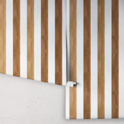 Fresco Stripe Wallpaper • Striped Wallpaper • Caramel • Rolls