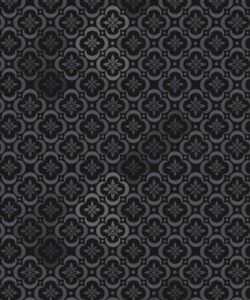 Garden Tiles Wallpaper • Geometric Wallpaper • Charcoal • Swatch