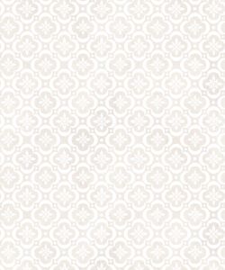 Garden Tiles Wallpaper • Geometric Wallpaper • Cream • Swatch