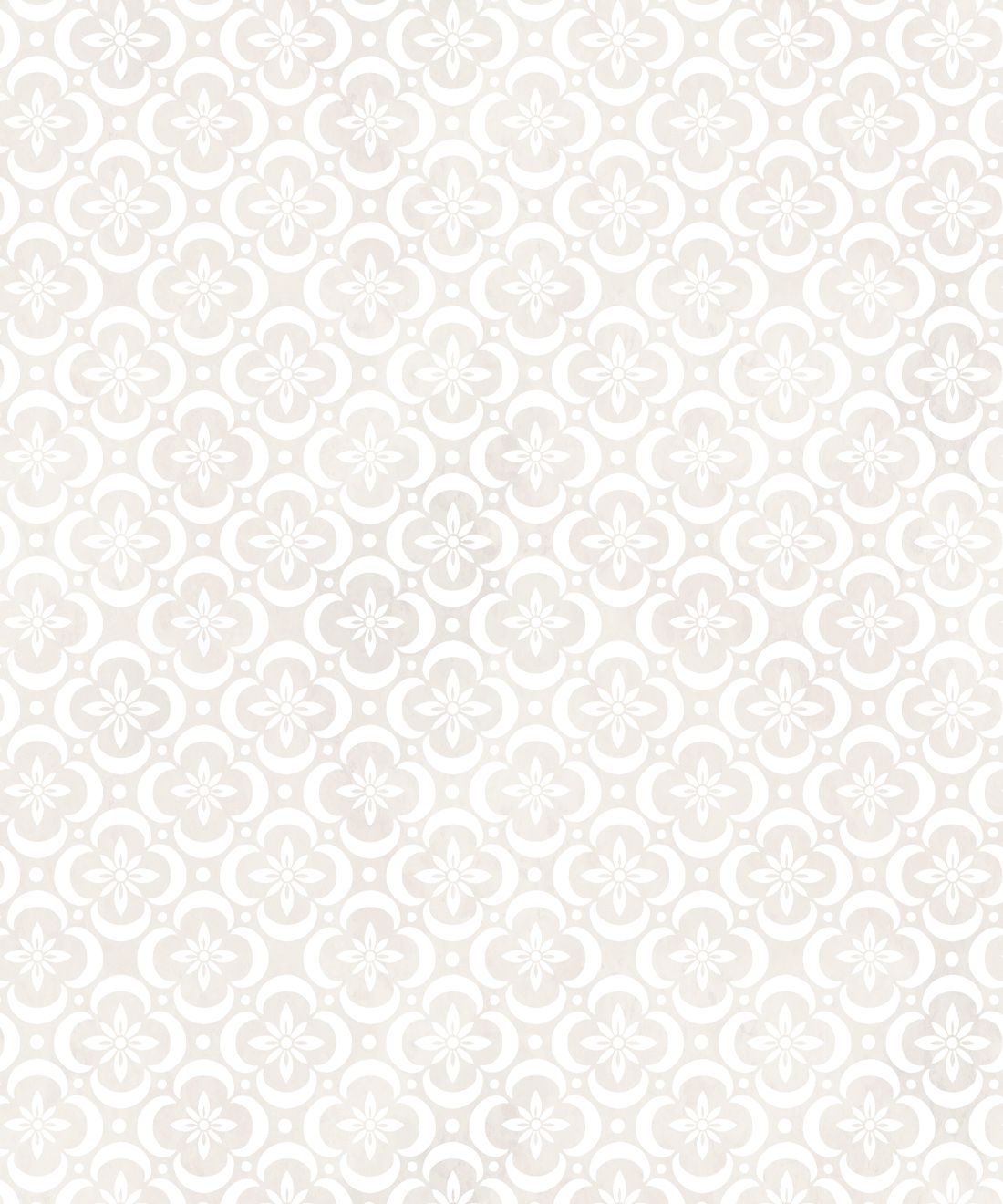 Garden Tiles Wallpaper • Geometric Wallpaper • Cream • Swatch