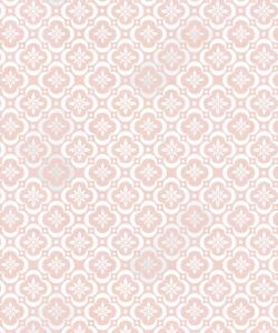 Garden Tiles Wallpaper • Geometric Wallpaper • Pink • Swatch