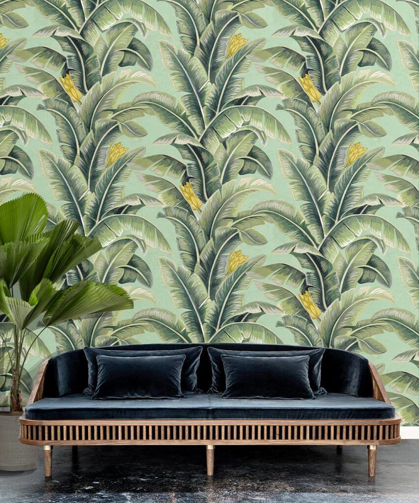 The Great Shalimar • Big Banana Leaf Wallpaper • Milton & King