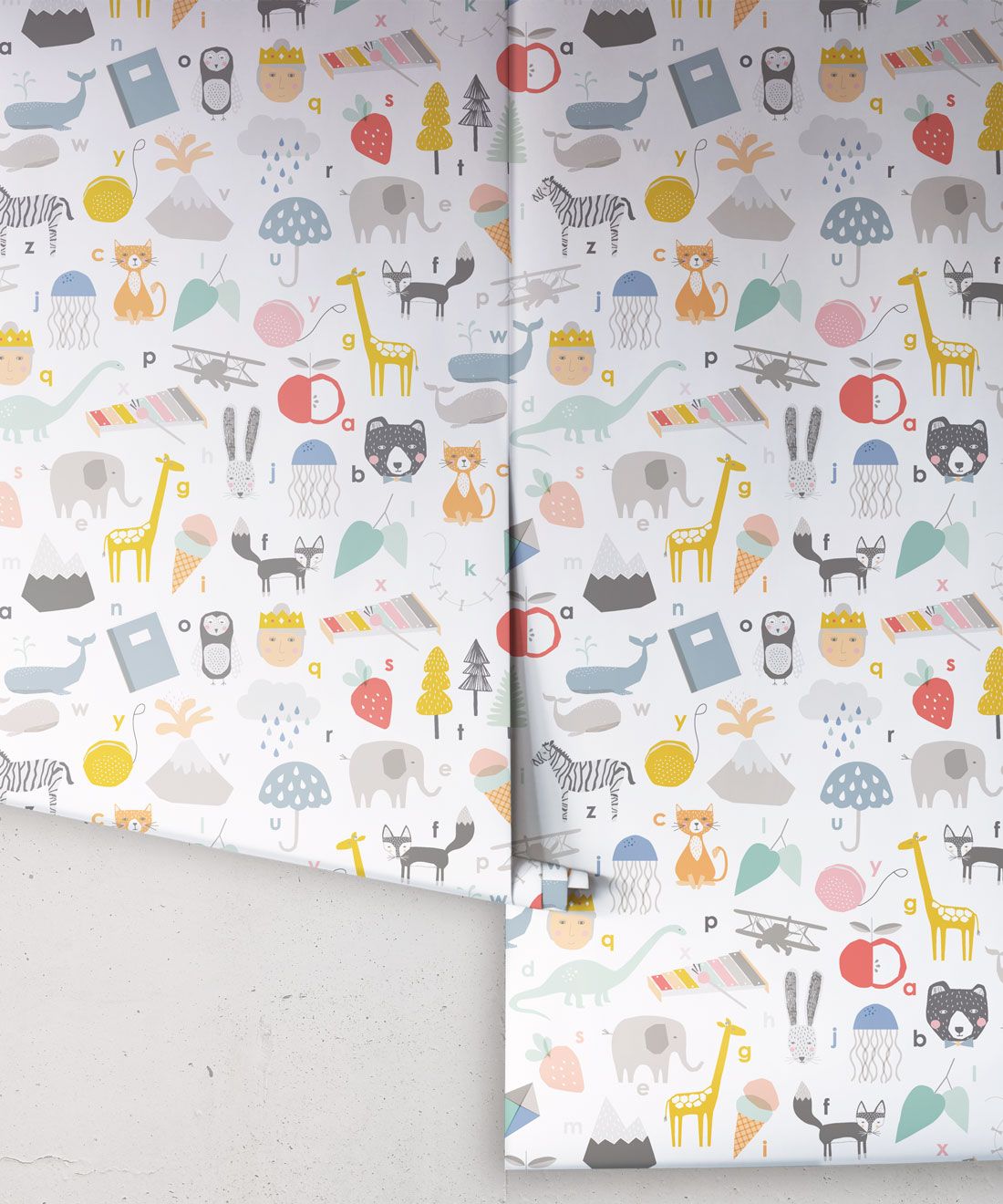 ABC Wallpaper • Alphabet Animal Wallpaper • Kids Wallpaper • Rolls