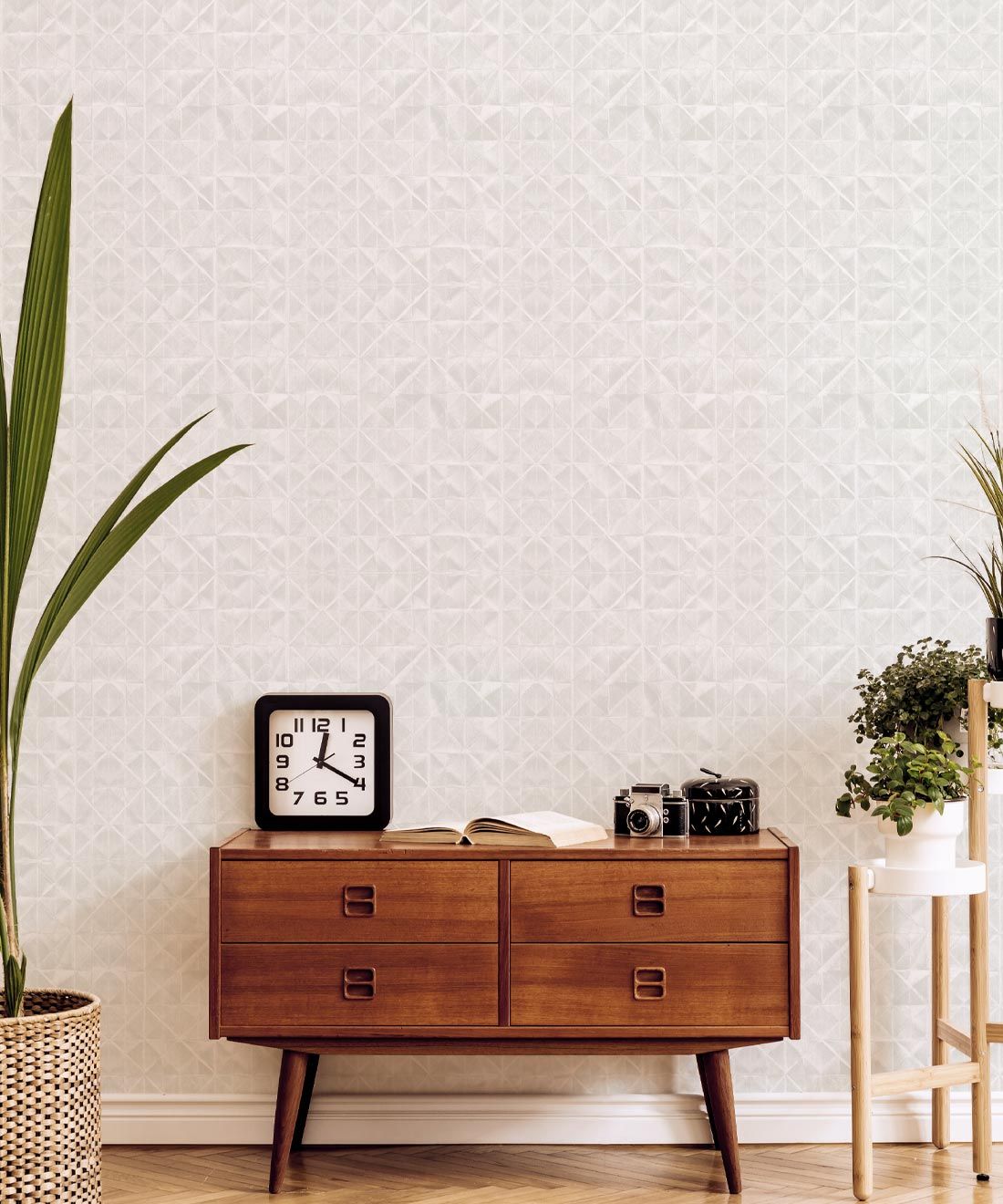 Fold Wallpaper • Shibori • White • Insitu