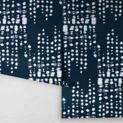 Love Notes Wallpaper • Shibori • Indigo Reversed • Rolls