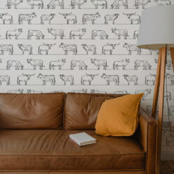 The Herd Wallpaper • Cow, Cattle, Farm Animals • White • Insitu
