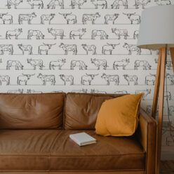 The Herd Wallpaper • Cow, Cattle, Farm Animals • White • Insitu