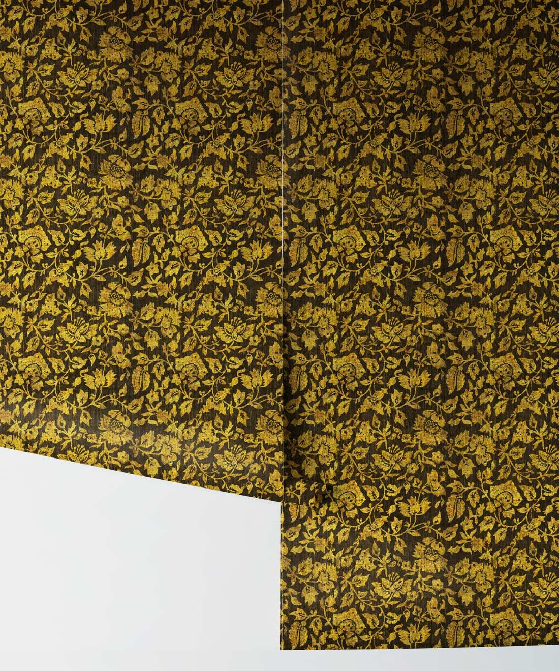 Damask Bloom Wallpaper • Charcoal • Rolls