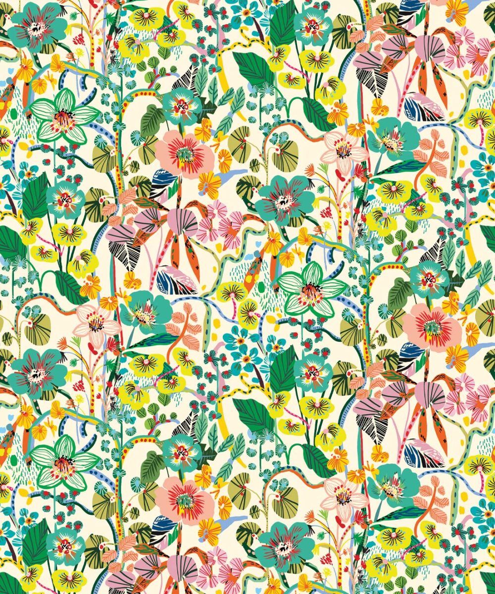 Jardin Aux Mille Fleurs • French Garden Wallpaper • Milton & King