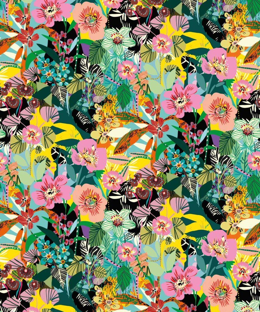 Jardin de Fleurs • French Flowers Wallpaper • Milton & King