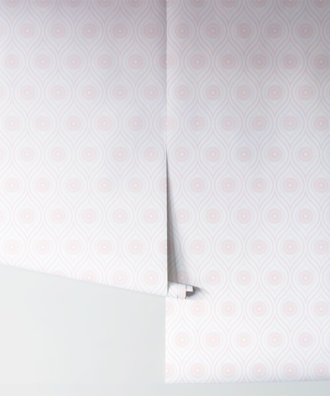 Retro Pop Wallpaper • Geometric • Pink Reverse • Rolls