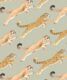 Amazon Big Cat Wallpaper • Jaguars & Pumas • Olive • Swatch