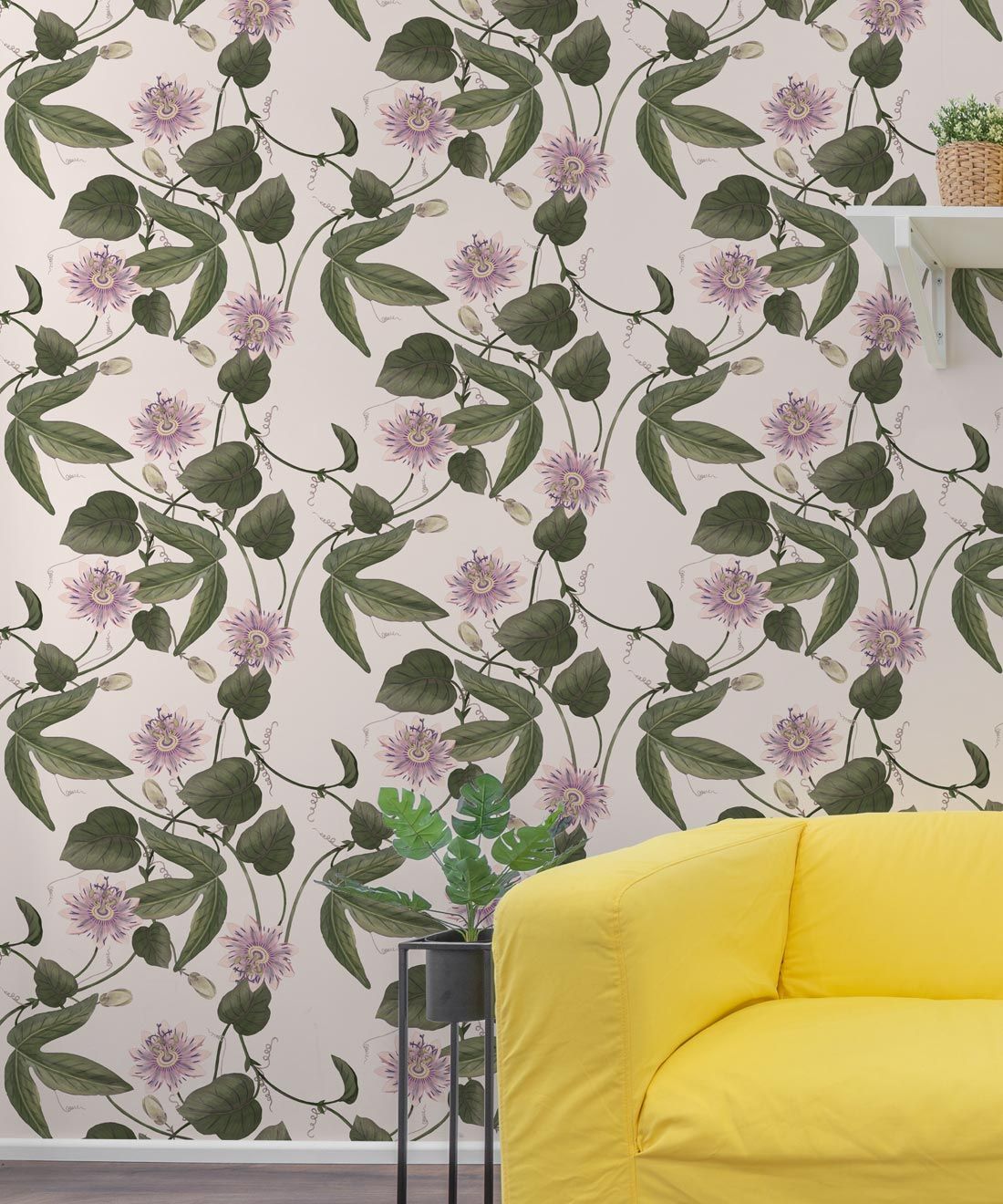 Passiflora Wallpaper • Beige • Insitu