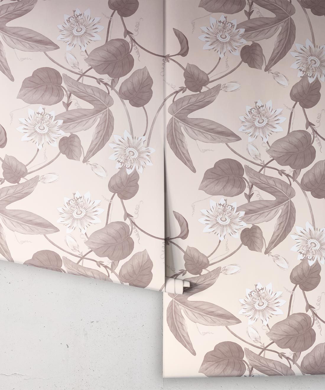 Passiflora Wallpaper • Sand • Rolls