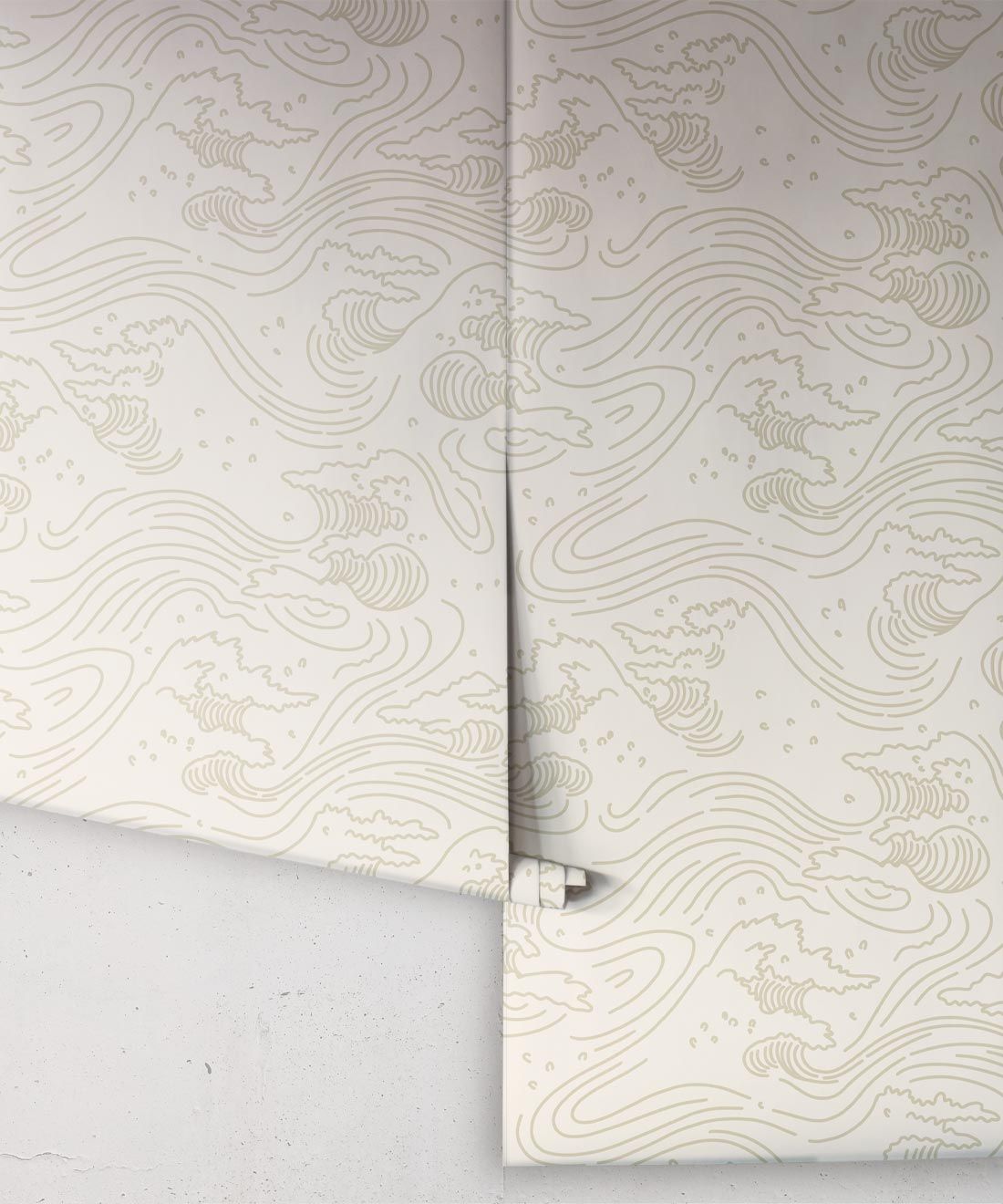Pororoca Wave Wallpaper • Neutral • Rolls