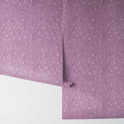 Brush Wallpaper • Floral Wallpaper • Lilac • Rolls