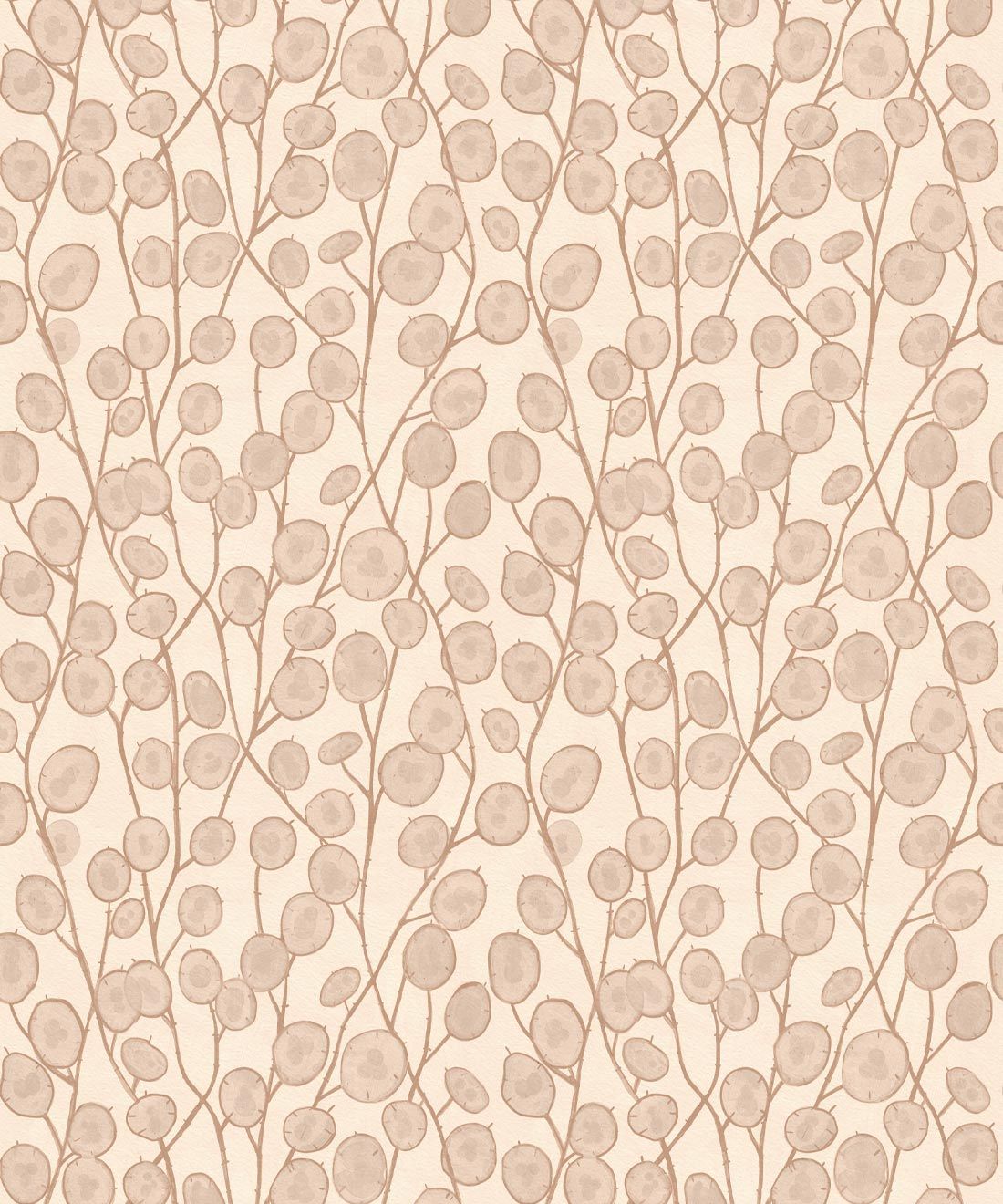 Lunaria Wallpaper • Floral Wallpaper • Nude • Swatch