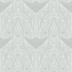 Manta Ray Wallpaper • Floral Wallpaper • Light Gray • Swatch