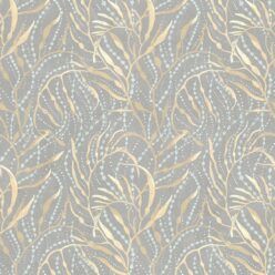 Neptunes Necklace Wallpaper • Floral Wallpaper • Gray • Swatch