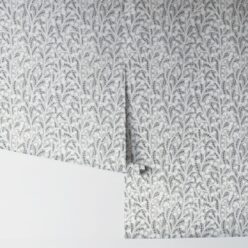 Petals Wallpaper • Floral Wallpaper • Gray • Rolls